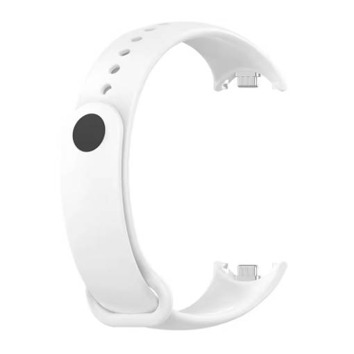 Foto - eses Silikónový remienok pre Xiaomi Smart Band 8 a Smart Band 9 - Biely