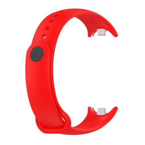 Foto - eses Silikónový remienok pre Xiaomi Smart Band 8 a Smart Band 9 - Červený