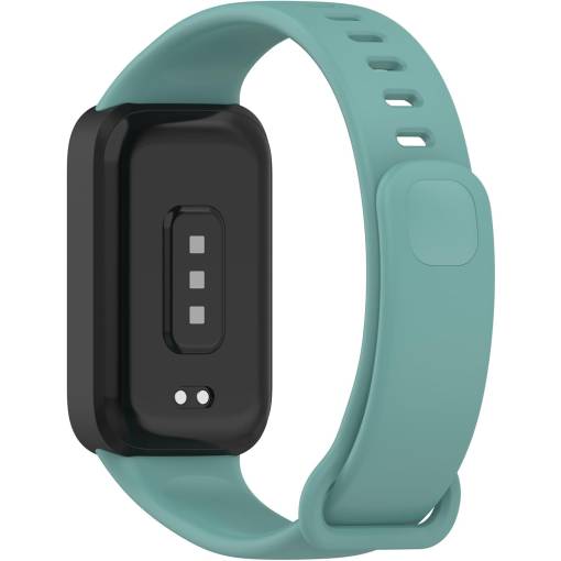 Foto - eses Silikónový remienok s rámčekom pre Xiaomi Smart Band 9 Active - Zelený