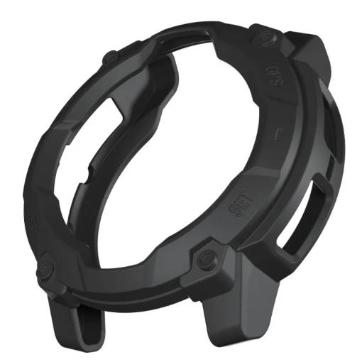 Foto - Silikónový rámček pre Garmin Instinct 3 - Čierny, 45 mm