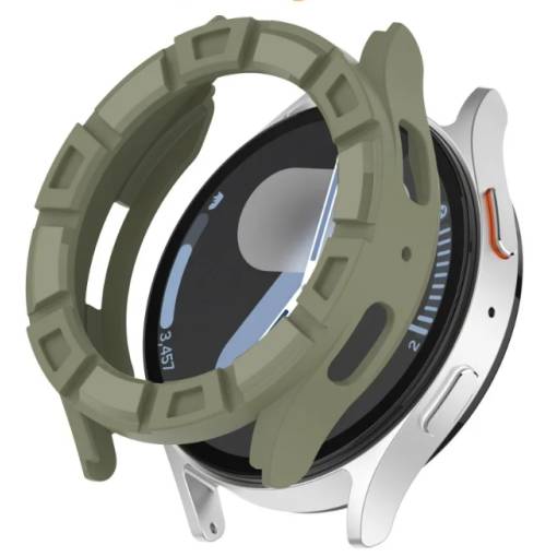 Foto - Silikónový rámček pre Samsung Galaxy Watch 7, 40 mm - Zelený