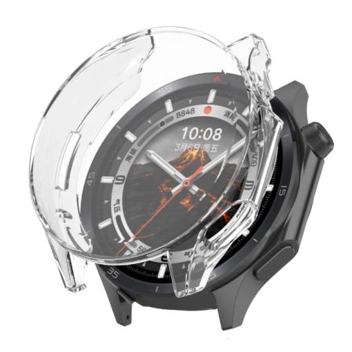 Foto - Silikónový kryt pre Oppo Watch X2 a OnePlus Watch 3 - Transparentný