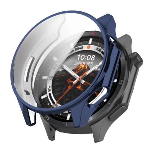 Foto - Silikónový kryt pre Oppo Watch X2 a OnePlus Watch 3 - Tmavo modrý