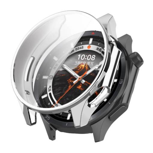 Foto - Silikónový kryt pre Oppo Watch X2 a OnePlus Watch 3 - Strieborný
