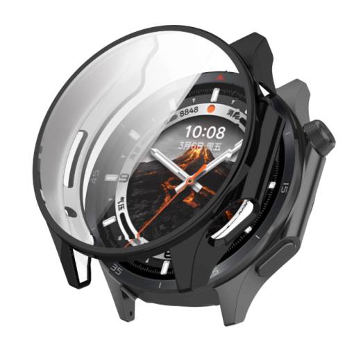 Foto - Silikónový kryt pre Oppo Watch X2 a OnePlus Watch 3 - Čierny