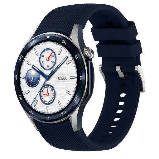 Foto - Siliconový remienok pre Oppo watch X - Tmavo modrý