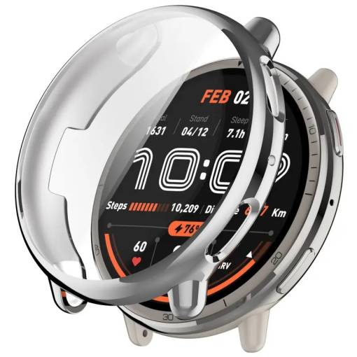 Foto - Ochranný kryt pre Amazfit Active 2 - Strieborný