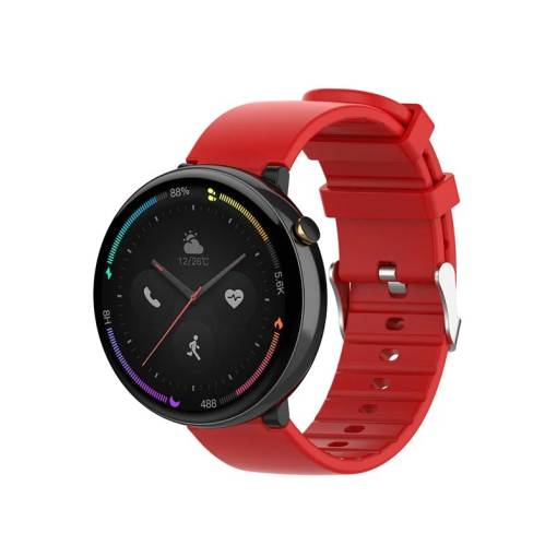 Foto - Silikónový remienok pre Amazfit Nexo - Červený
