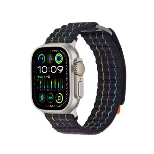 Foto - eses Nylonový remienok pre Apple Watch - Čierna 38 mm, 40 mm, 41 mm
