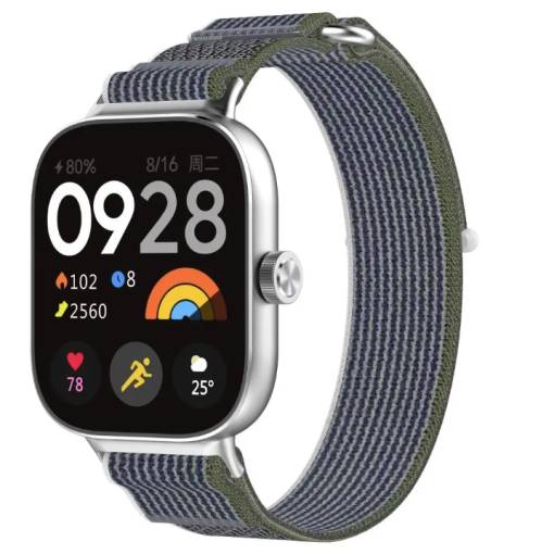 Foto - eses Silikónový remienok pre Xiaomi Redmi Watch 4 a 5, Smart Band 8 Pro a 9 Pro - Zeleno modrý