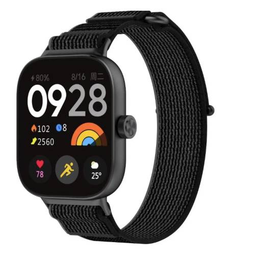 Foto - eses Silikónový remienok pre Xiaomi Redmi Watch 4 a 5, Smart Band 8 Pro a 9 Pro - Čierný