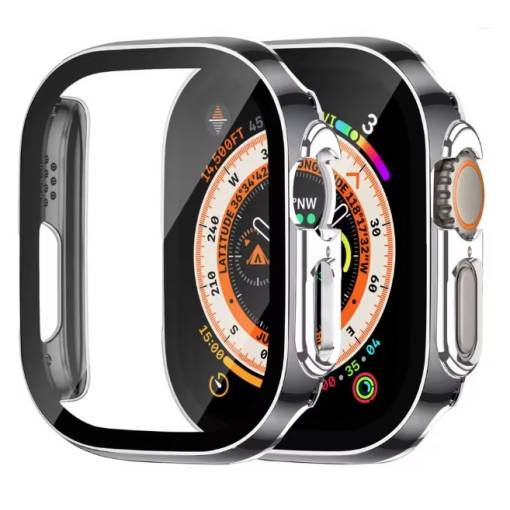 Foto - Ochranný kryt pre Apple Watch Ultra - Strieborná a čierna, 49 mm
