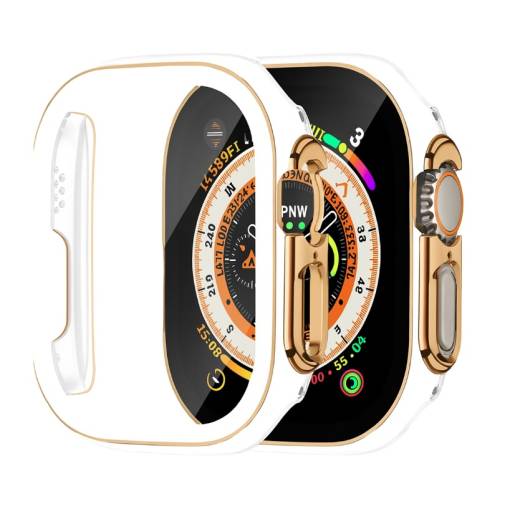 Foto - Ochranný kryt pre Apple Watch Ultra - Zlato bielý, 49 mm