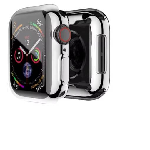 Foto - Silikónový kryt pre Apple Watch 10 42 mm - Strieborný