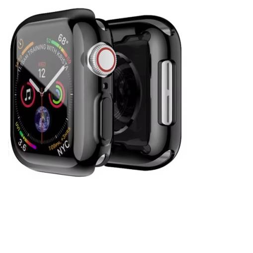 Foto - Silikónový kryt pre Apple Watch 10 46 mm - Čierný
