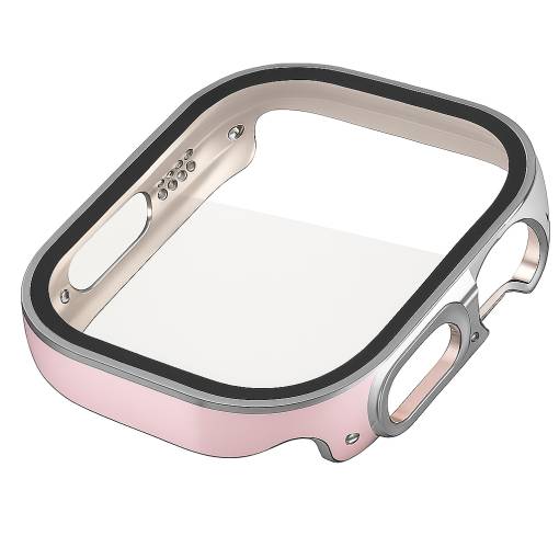 Foto - Ochranný kryt pre Apple Watch Ultra -, Striebrno ružový 49 mm