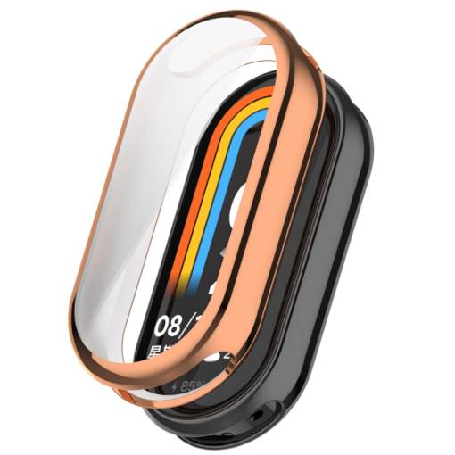 Foto - Silikónový kryt pre Xiaomi Smart Band 8 - Béžový