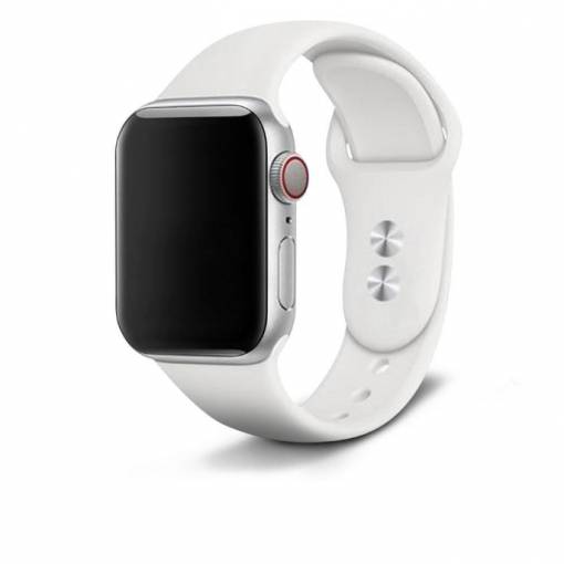 Foto - eses Silikónový remienok pre Apple Watch - Biely S, M, L - 42mm, 44mm, 45mm, 49mm