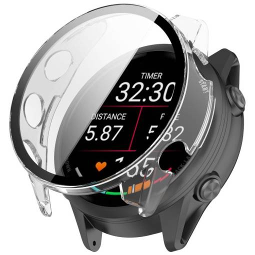 Foto - Ochranný kryt pre Garmin Forerunner 570 - Transparentný, 42 mm