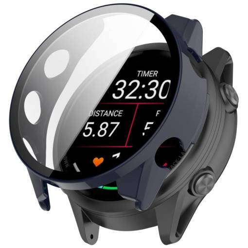 Foto - Ochranný kryt pre Garmin Forerunner 570 - Modrý, 47 mm