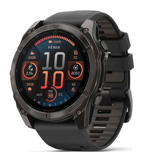 Foto - es es Silikónový remienok pre Garmin Fénix 8 51mm - čierny