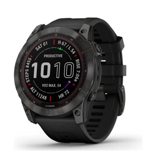 Foto - es es Silikónový remienok pre Garmin Fénix 7X - čierny