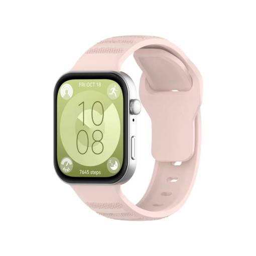 Foto - eses Silikónový remienok pre Huawei Watch Fit 3, 4 a 4 Pro - Béžový
