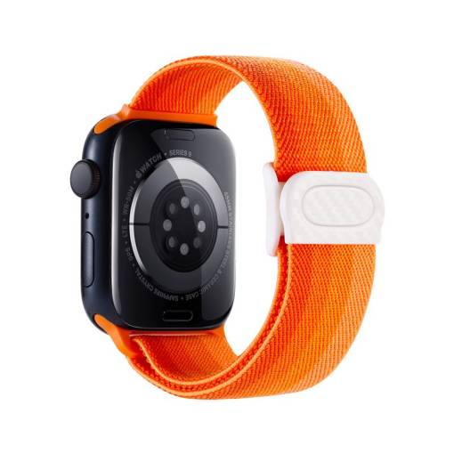 Foto - eses Nylonový elastický remínek pro Apple Watch - Oranžové spektrum 38mm, 40mm, 41mm