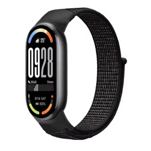 Foto - eses Nylonový remienok pre Xiaomi Smart Band 8, 9 a 10 - Čierny