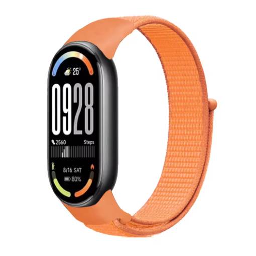 Foto - eses Nylonový remienok pre Xiaomi Smart Band 8, 9 a 10 - Oranžový
