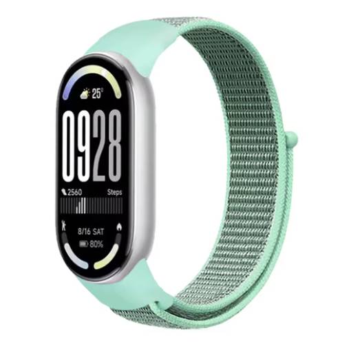 Foto - eses Nylonový remienok pre Xiaomi Smart Band 8, 9 a 10 - Mátový