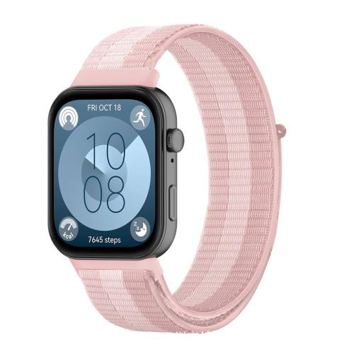 Foto - eses Nylonový remienok pre Huawei Watch Fit 3, 4 a 4 Pro - Rúžový