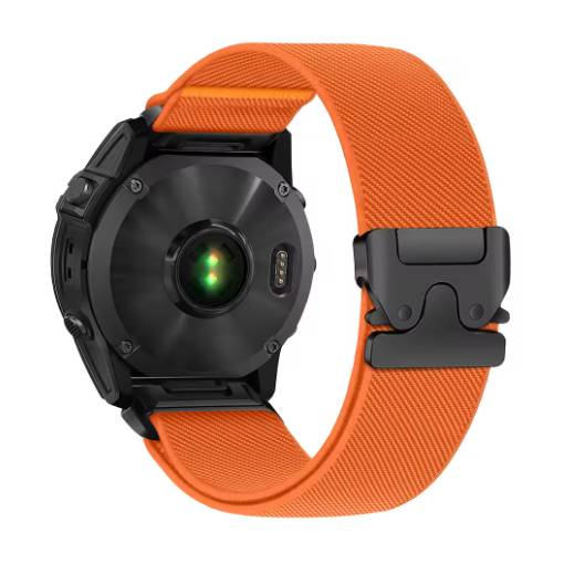 Foto - eses Nylonový elastický remienok pre Garmin - Oranžový, QuickFit 22 mm