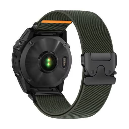 Foto - eses Nylonový elastický remienok pre Garmin - Zelený, QuickFit 22 mm