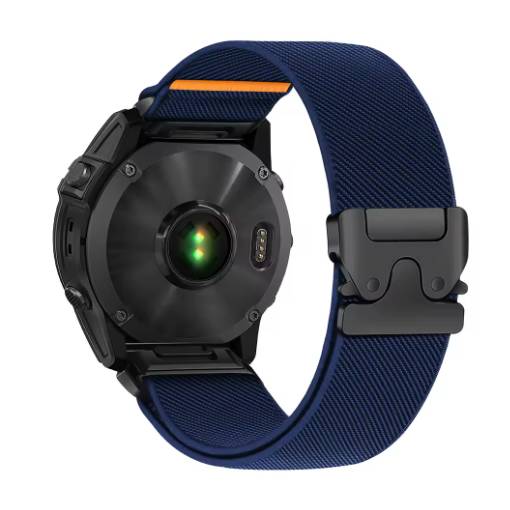 Foto - eses Nylonový elastický remienok pre Garmin - Modrý, QuickFit 22 mm