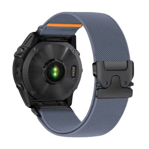 Foto - eses Nylonový elastický remienok pre Garmin - Modro šedý, QuickFit 22 mm