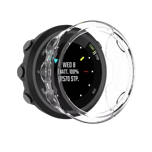 Foto - Silikónový rámček pre Garmin Instinct 3 - Fialový, 45 mm