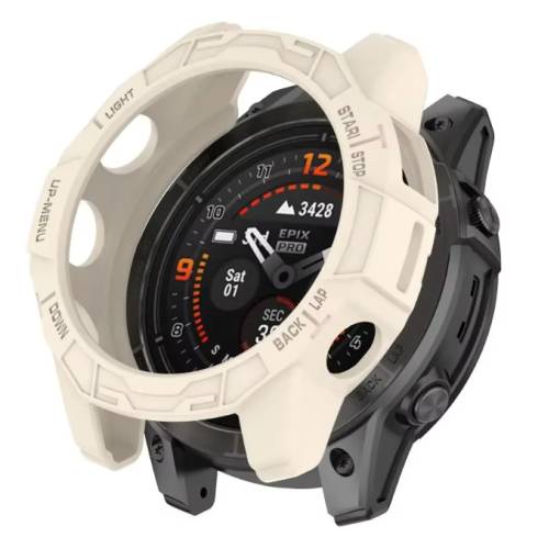 Foto - Silikónový rámček pre Garmin Instinct 3 - Fialový, 45 mm