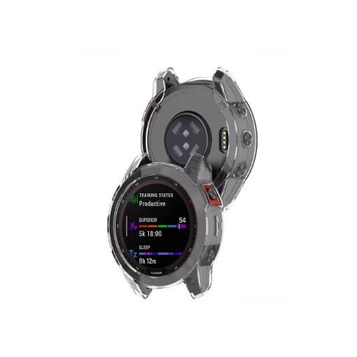 Foto - Silikónový rámik pre Garmin Fénix 5, 5 Plus - Transparentný