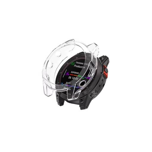 Foto - Silikónový rámik pre Garmin Fénix 7X - Transparentný