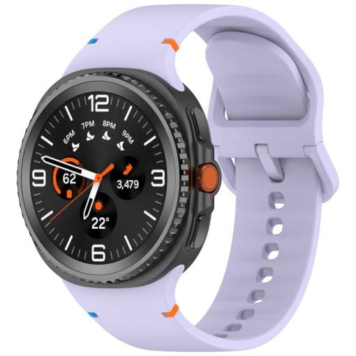 Foto - eses Silikonový remienok pre Samsung Galaxy Watch 8 - Fialový, veľkosť L