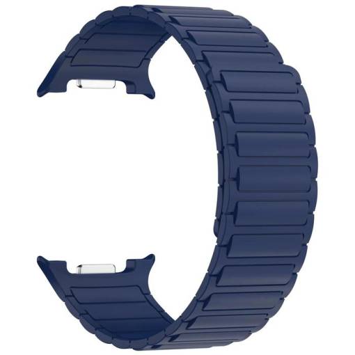 Foto - eses Silikónový magnetický remienok pre Samsung Galaxy Watch 8 - Modrý