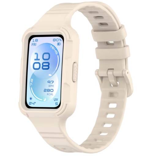 Foto - eses Silikonový náramok pre Huawei Band 11 - Béžový