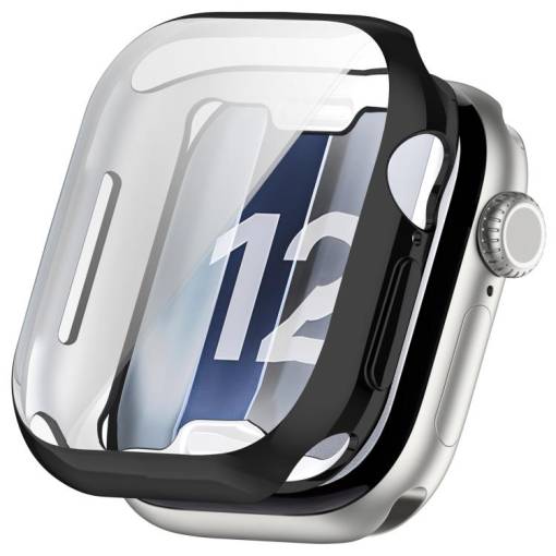 Foto - Silikónový kryt pre Apple Watch 12 46mm - Čierny
