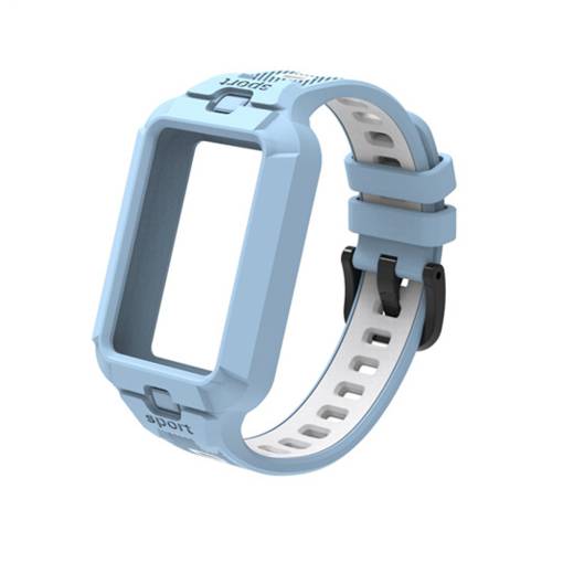 Svetle modro biely
