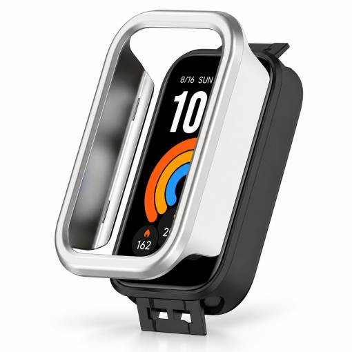 Foto - Ochranný rámeček pro Xiaomi Smart Band 11 Active - Stříbrný