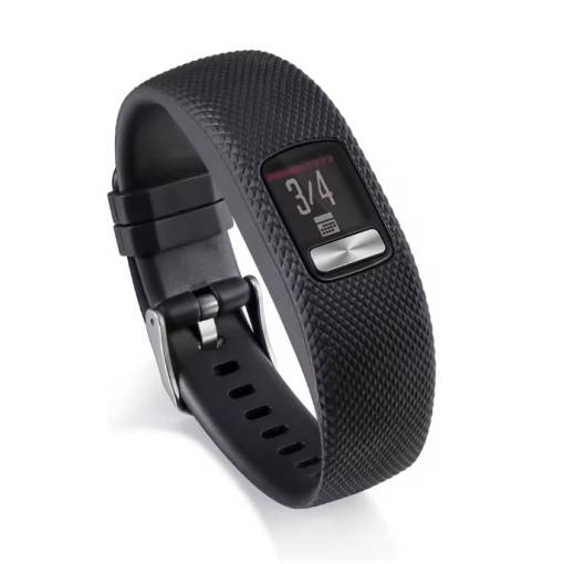 Foto - eses Silikónový remienok pre Garmin VivoFit 4 - Veľkosť L, čierny