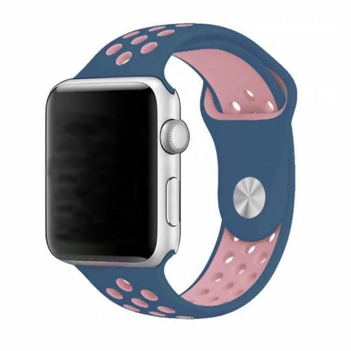 Foto - Sportovní řemínek 38mm modrý/růžový pro Apple Watch