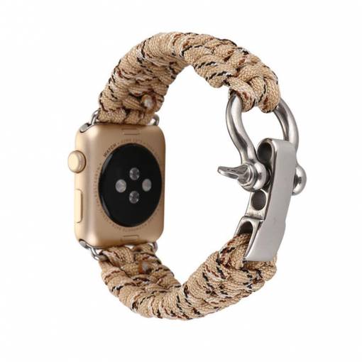 Foto - eses nylonový remienok pre Apple Watch hneda kamufláž 42mm/44mm/45mm
