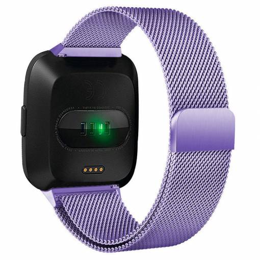 Foto - eses Milánský ťah fialový veľkosť L pre Fitbit Versa